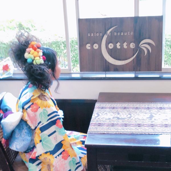 福井県坂井市にある当美容院ではかわいいヘアセットが可能です